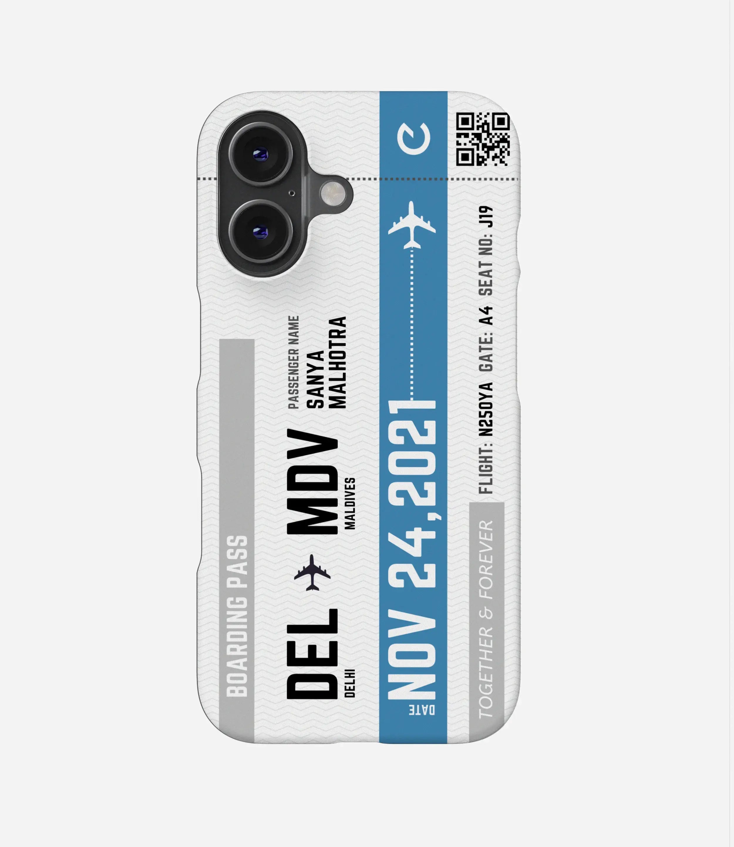 Travel City Boarding Pass Matte Case
