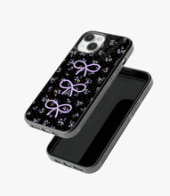 Load image into Gallery viewer, Midnight Bloom Bows Glass Case
