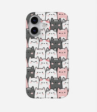 Load image into Gallery viewer, Pastel Cute Cats Doodle Phone Case
