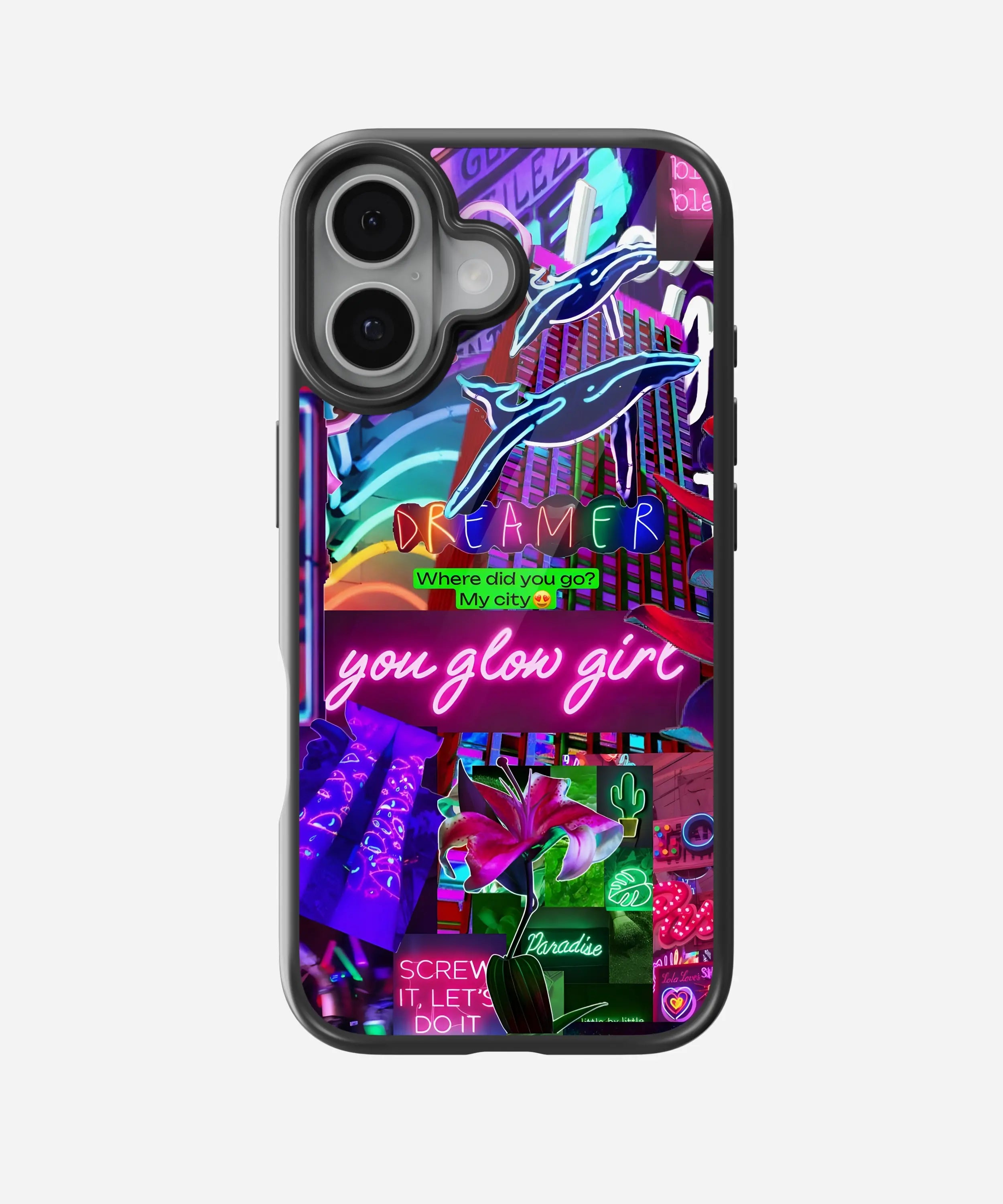You Glow Girl Neon Glass Case