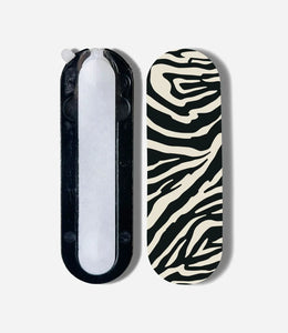 Zebra Black/Almond Pop Slider
