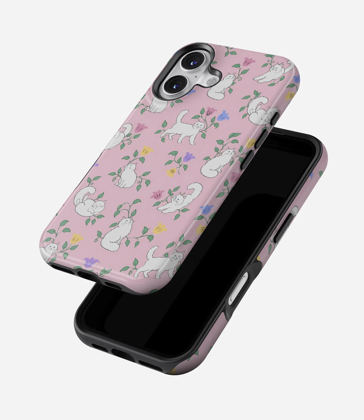 Blooming Meow Glossy Armoured Case