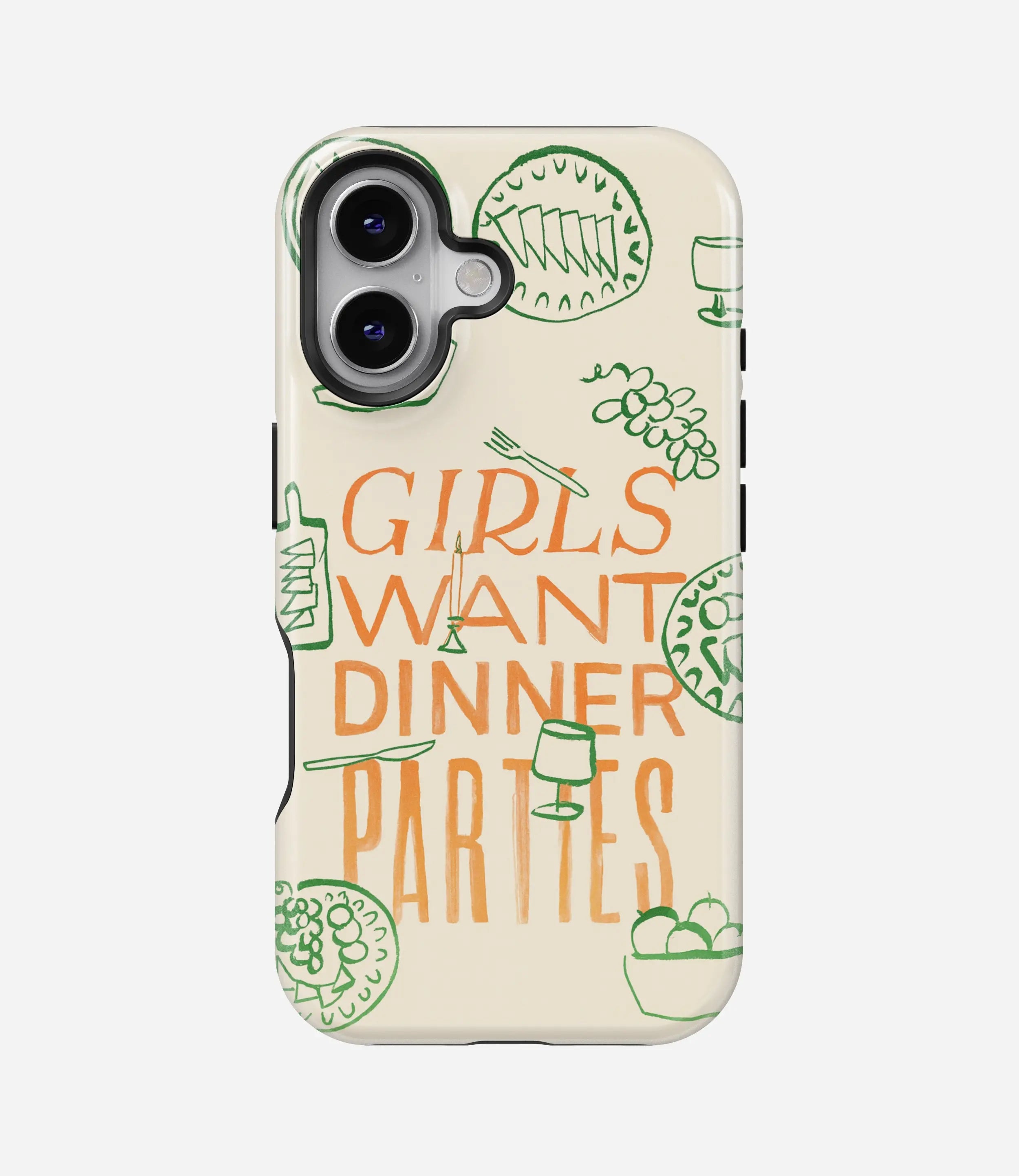 Girls Just Wanna Eat Glossy Armoured Case