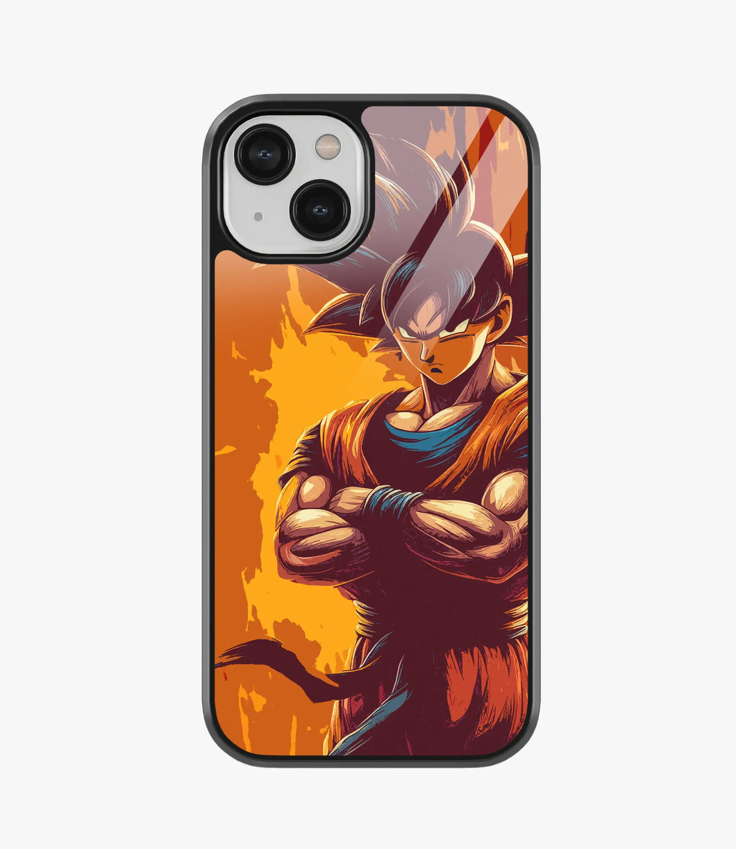 Angry Goku Glass Phone Case