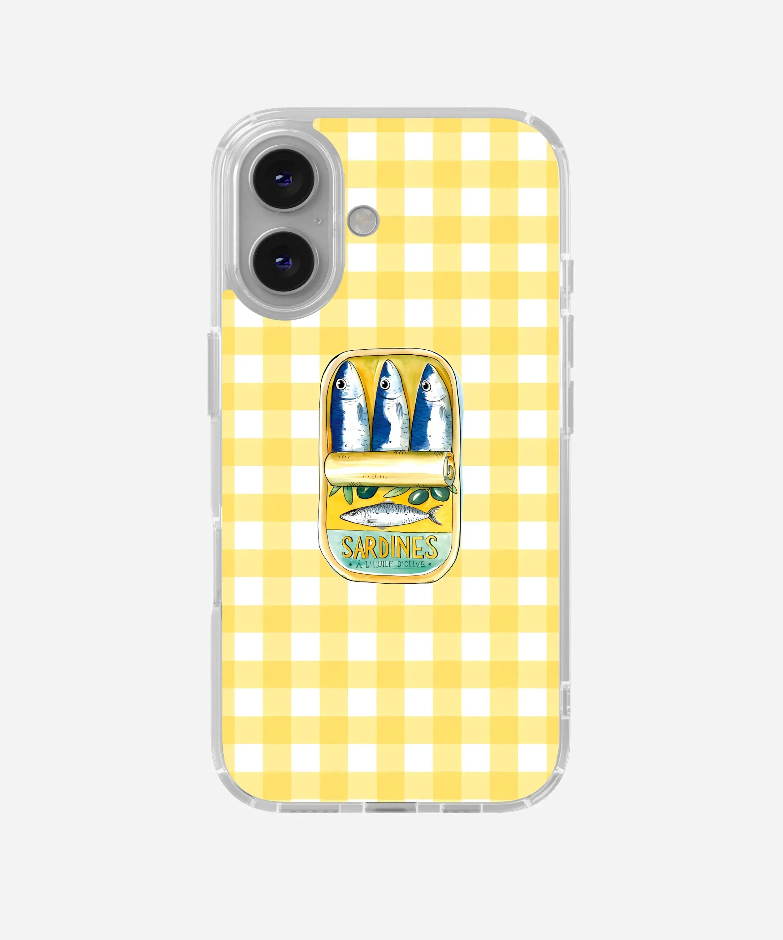 Golden Sardines Clear Silicone Phone Case