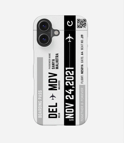 Travel City Boarding Pass Matte Case