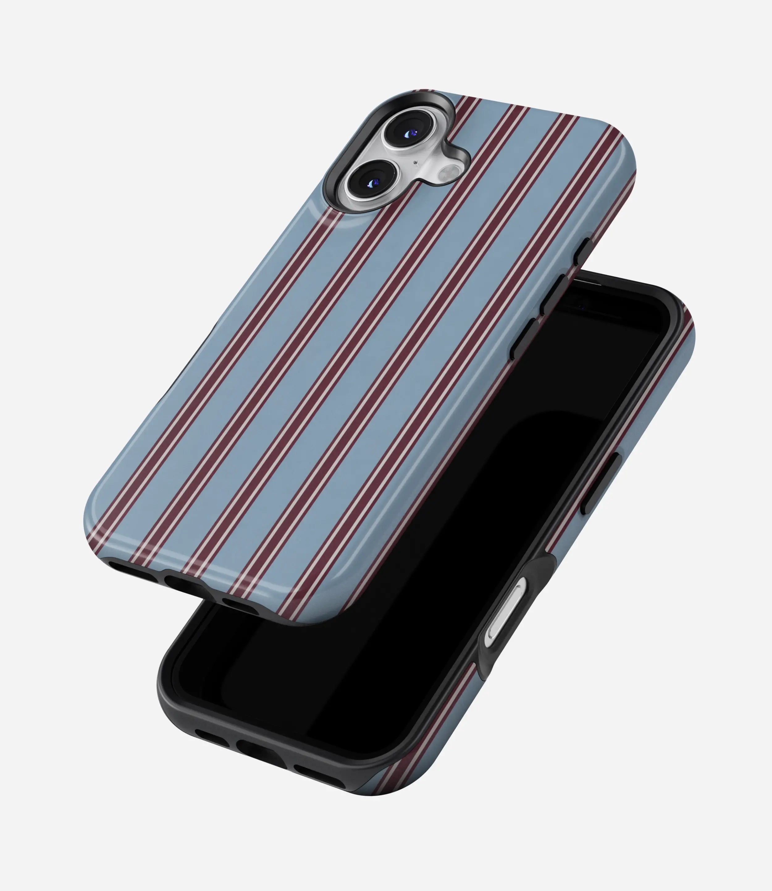 Bordeaux Stripe Glossy Armoured Case