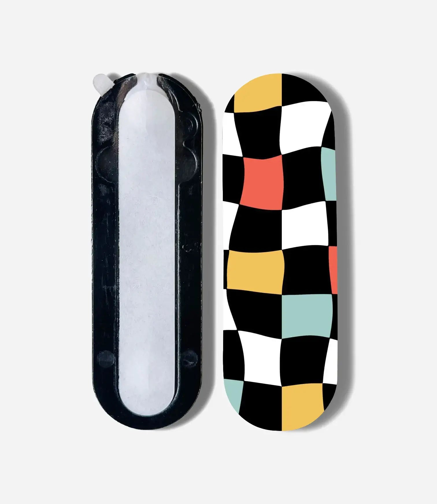 Colorful Wavy Checkered Print Pop Slider