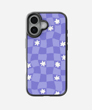 Load image into Gallery viewer, Trippy Violet Grid Glass Case

