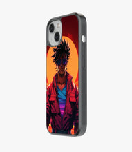 Load image into Gallery viewer, Goku Hotline Miami Glass Phone Case
