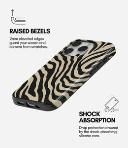 Zebra Luxe Glossy Armoured Case