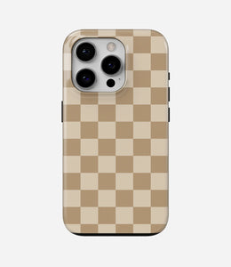 Vanilla Check Glossy Armoured Case