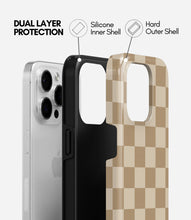 Load image into Gallery viewer, Vanilla Check Glossy Armoured Case
