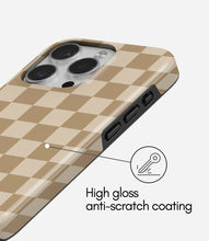 Load image into Gallery viewer, Vanilla Check Glossy Armoured Case
