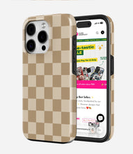 Load image into Gallery viewer, Vanilla Check Glossy Armoured Case
