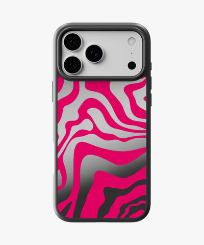 Neon Wave Pop Luxe Mirror Phone Case