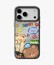 Load image into Gallery viewer, Cute Doodle Bears Luxe Mirror Phone Case
