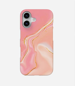 Careys Pink Marble Print Case