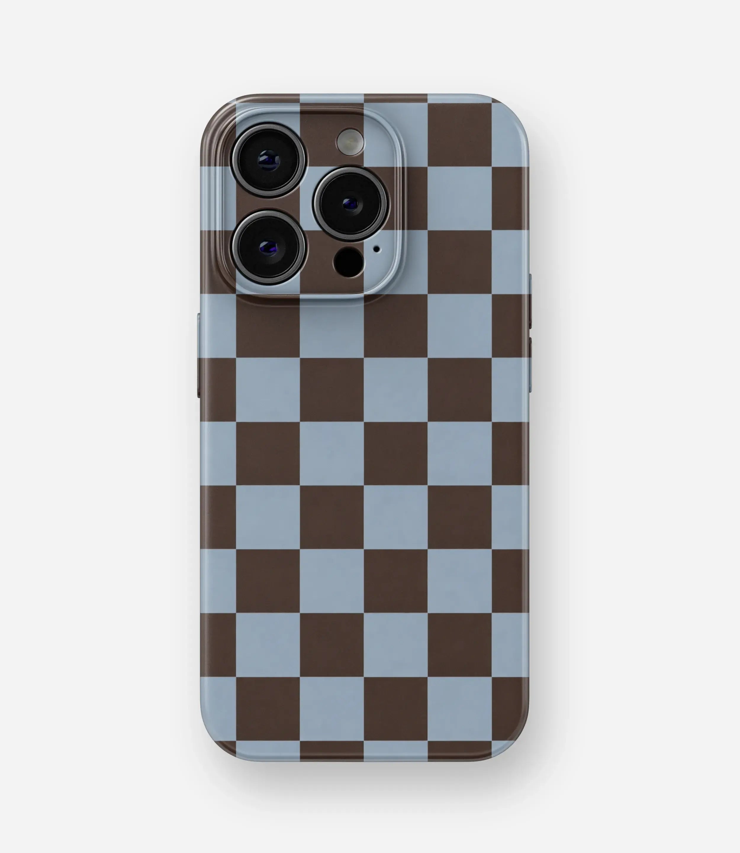 Mocha Sky Checker Glossy Hard Case