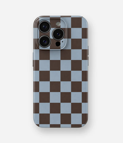 Mocha Sky Checker Glossy Hard Case