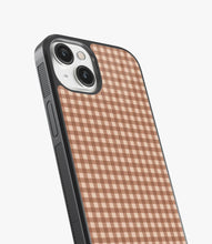 Load image into Gallery viewer, Cocoa Check Glass Case
