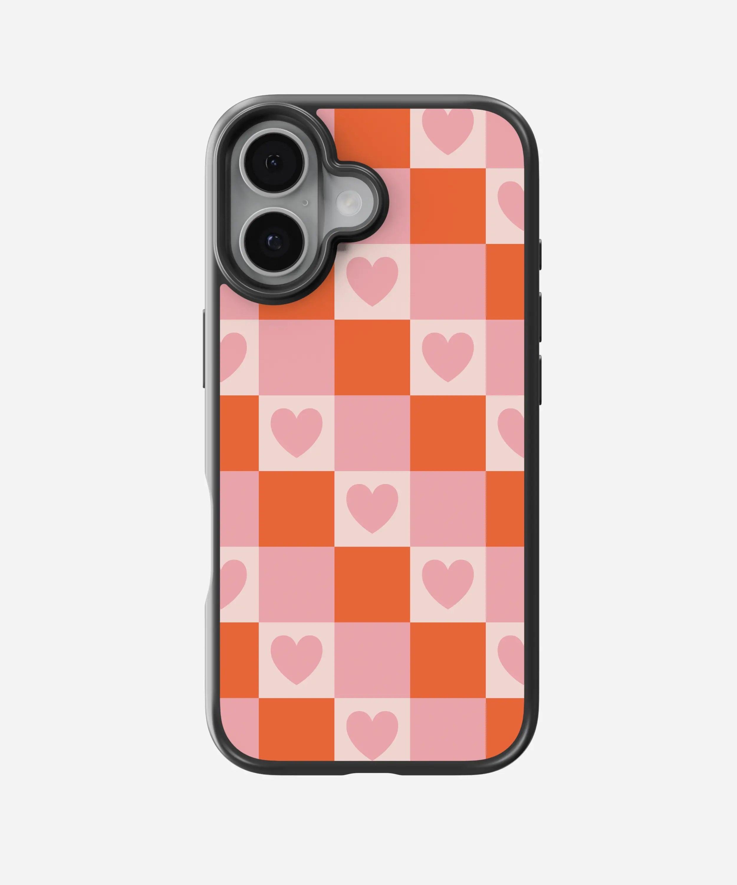 Burnt Seinna Heart Hybrid Matte Case