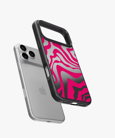 Neon Wave Pop Luxe Mirror Phone Case