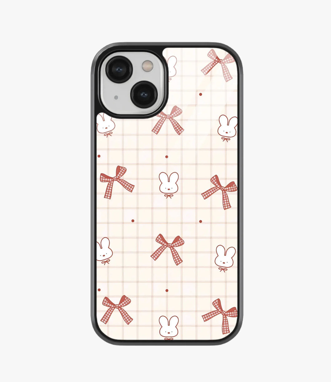 Gingham Hop Glass Case