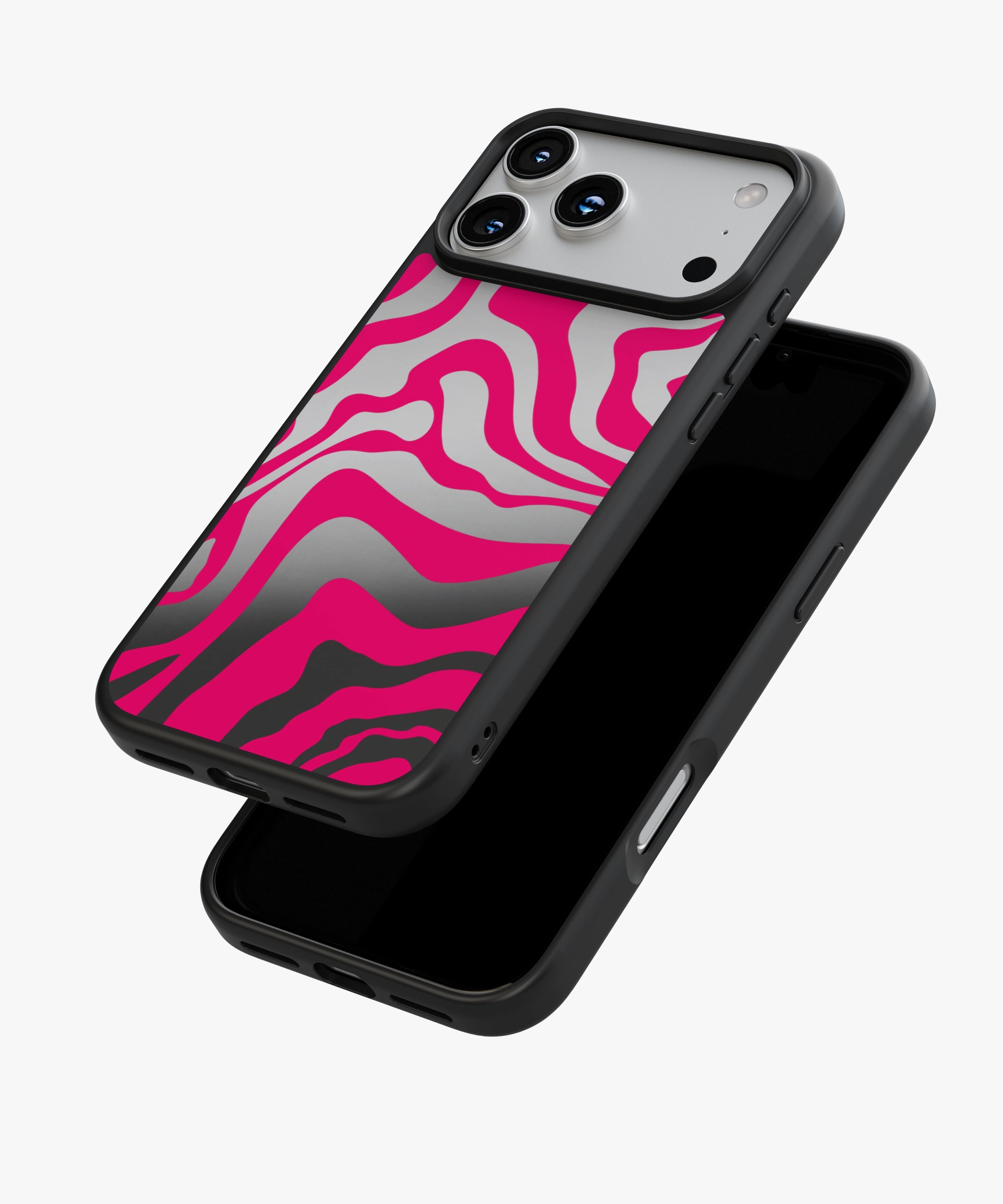 Neon Wave Pop Luxe Mirror Phone Case