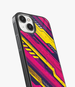 Abstract Fuel Frenzy Pattern Glass Case