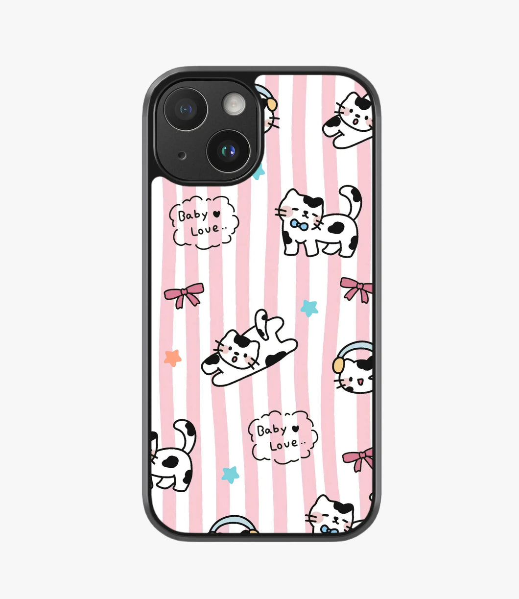 Striped Whiskers Hybrid Matte Case