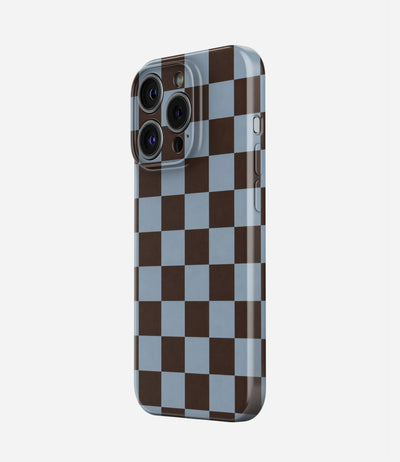 Mocha Sky Checker Glossy Hard Case
