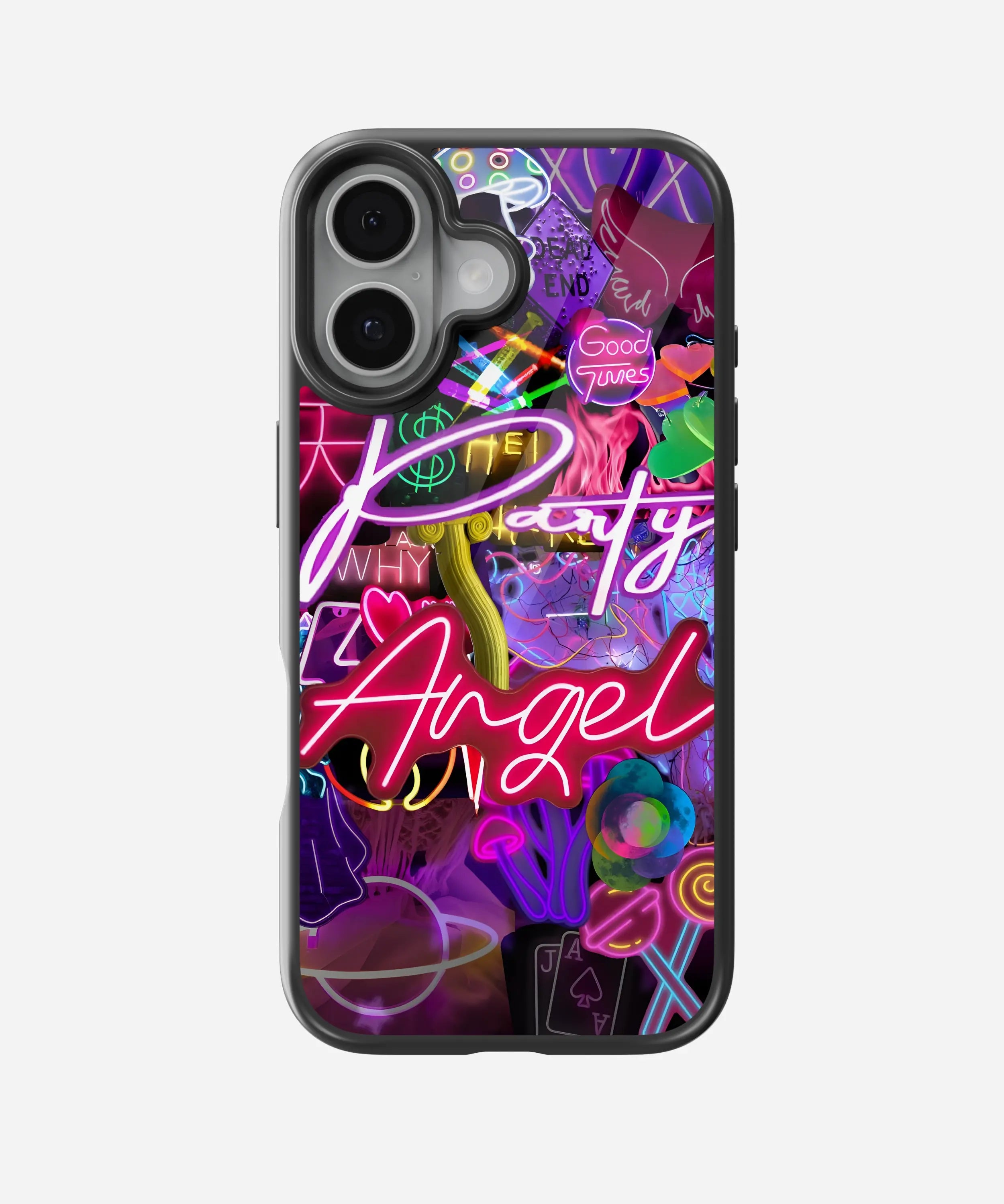 Party Angel Neon Glass Case