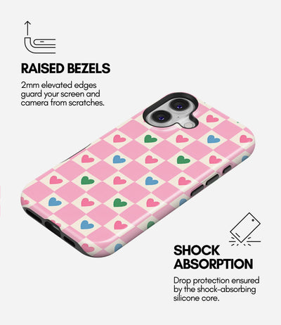 Love Grid Glossy Armoured Case