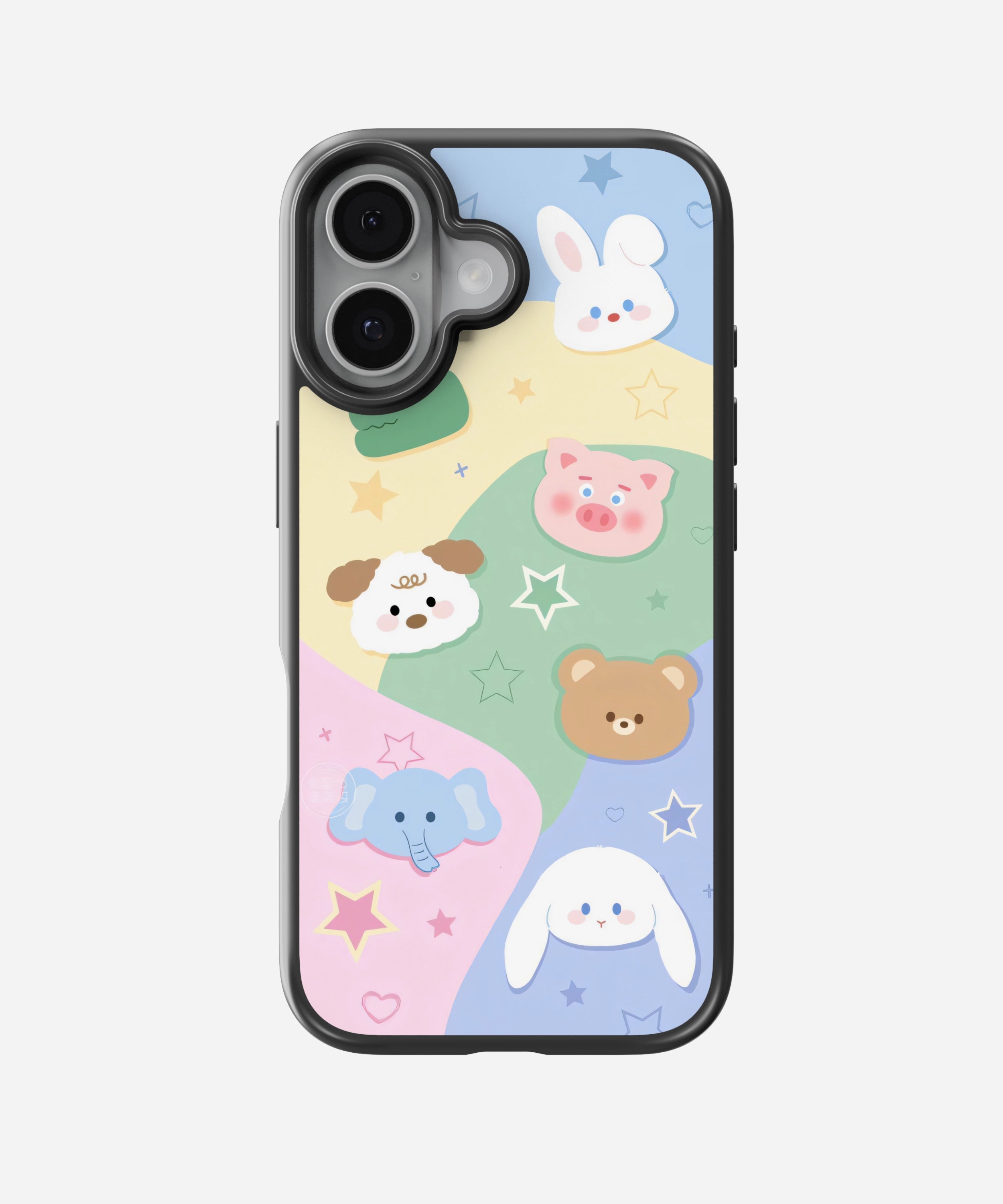 Pastel Zoo Party Hybrid Matte Case