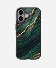 Load image into Gallery viewer, Green Emerald Marble Glass Phone Case
