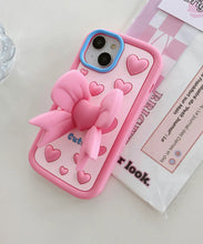 Load image into Gallery viewer, Pastel Cute Bow Soft Silicone Phone Case
