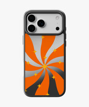 Load image into Gallery viewer, Tangerine Starburst Luxe Mirror Phone Case
