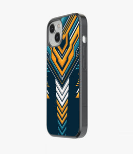 Abstract Varsity Vibe Pattern Glass Case