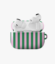 Load image into Gallery viewer, Minty Stripes Glossy Airpod Case
