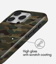 Load image into Gallery viewer, Classic Woodland Camo Glossy Armoured Case
