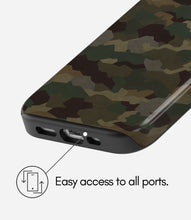 Load image into Gallery viewer, Classic Woodland Camo Glossy Armoured Case
