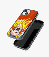 Load image into Gallery viewer, Orange Goku Beast Mode Glass Phone Case
