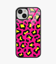 Load image into Gallery viewer, Bright Pink Leopard Print Glass Case
