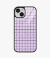 Lilac Lattice Glass Case