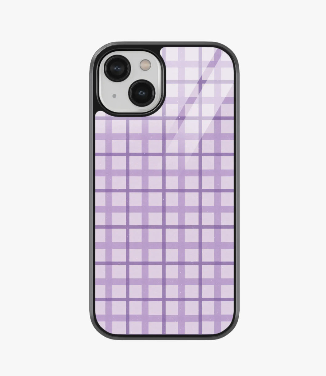 Lilac Lattice Glass Case
