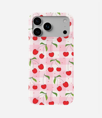 Checkered Cherry SnapFit Matte Case