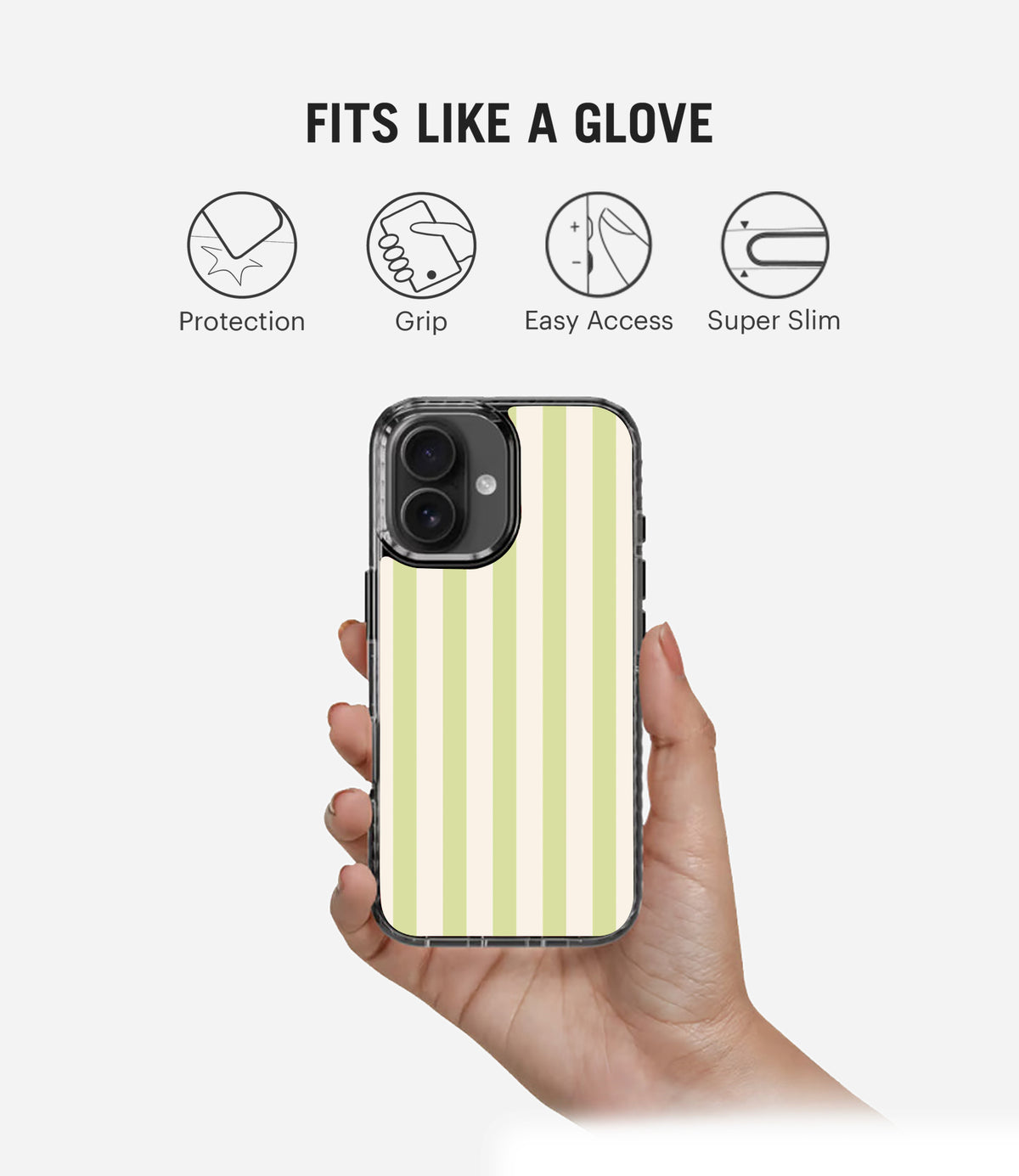 Matcha Stripe Mood Stride 2.0 Phone Case