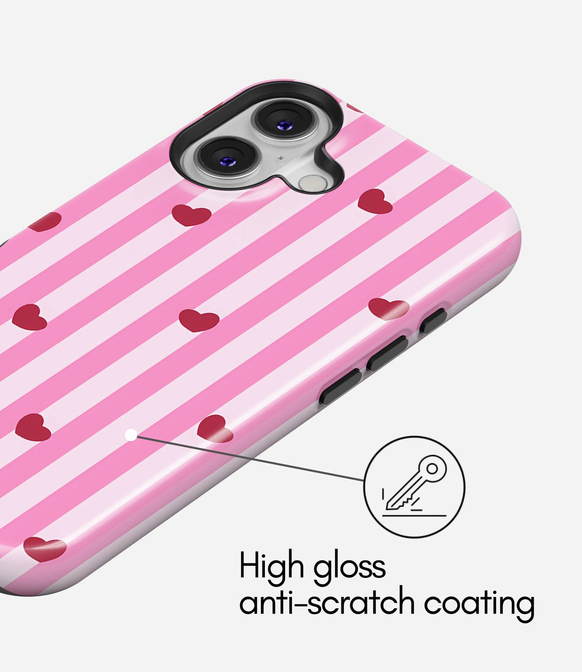 Cupid Stripe Glossy Armoured Case