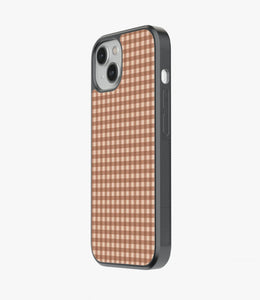 Cocoa Check Glass Case